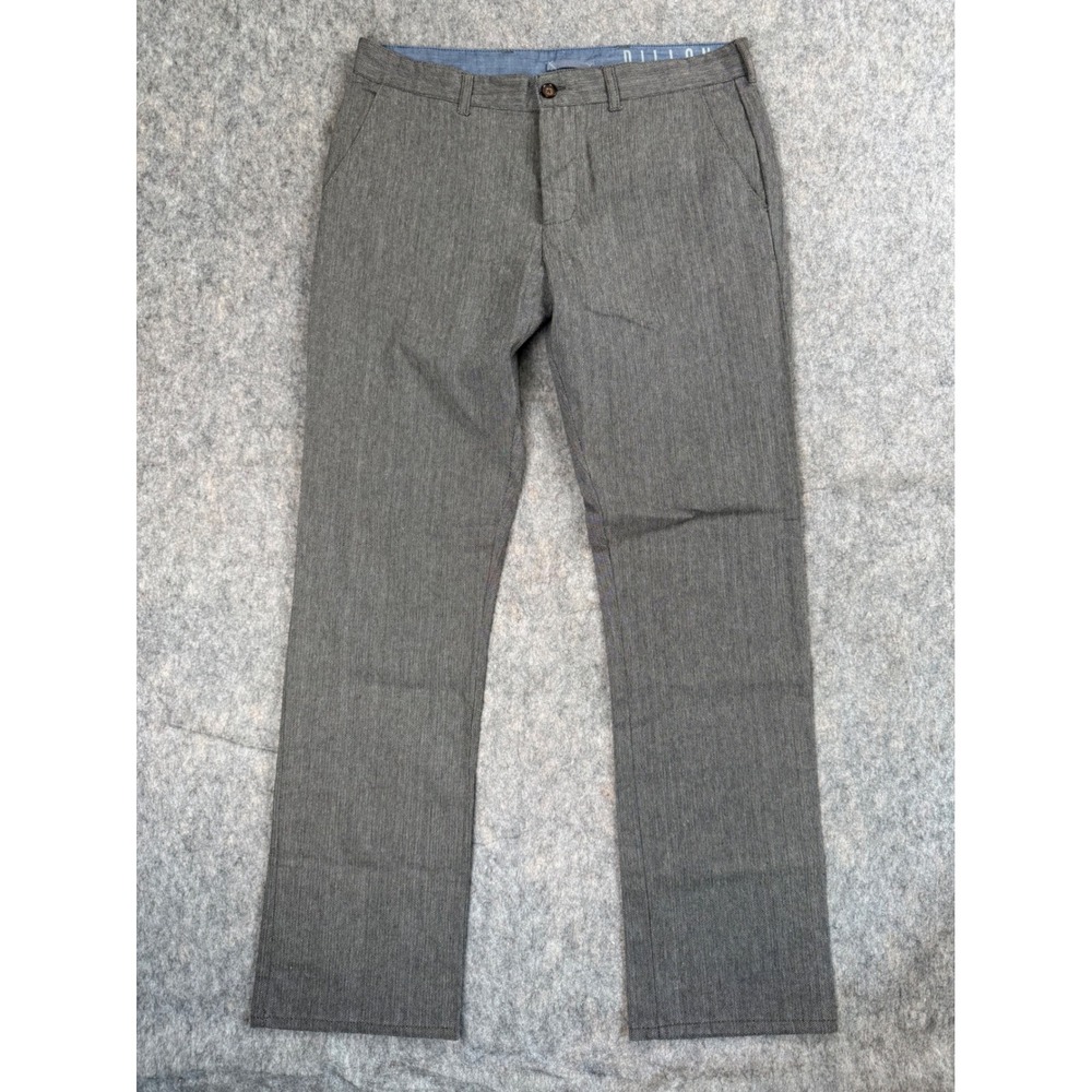 Bullhead Dillon‎ Skinny Gray Textured Pants Mens 32x30 Cotton Chino Trousers